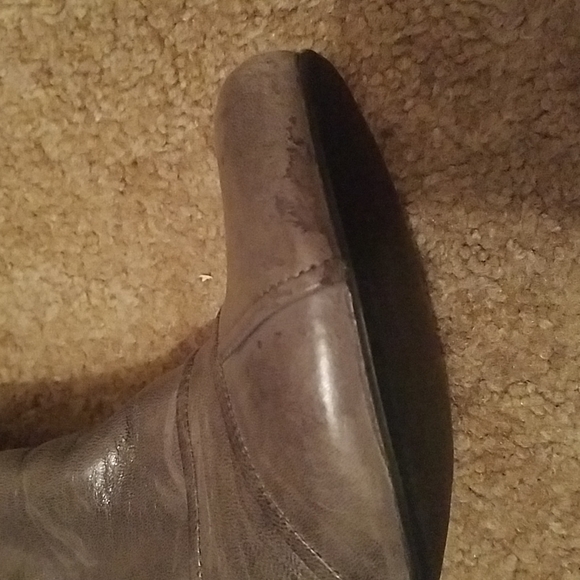 Miz Mooz size 7.5 Gray Heeled slouchy Boot - Picture 9 of 12